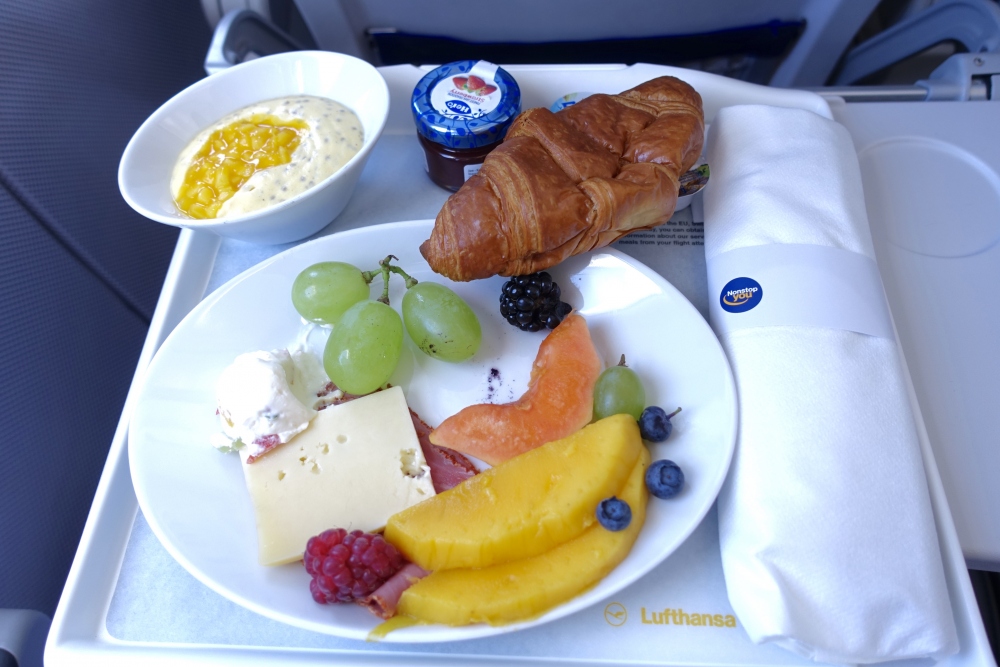 ルフトハンザドイツ航空　ビジネスクラス機内食