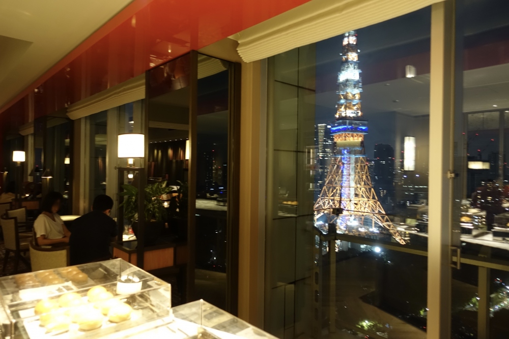 ザ・プリンスパークタワー東京プレミアムクラブラウンジ東京タワーの夜景