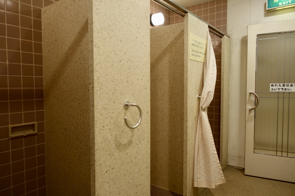シェラトン都ホテル東京都ヘルスクラブシャワー室