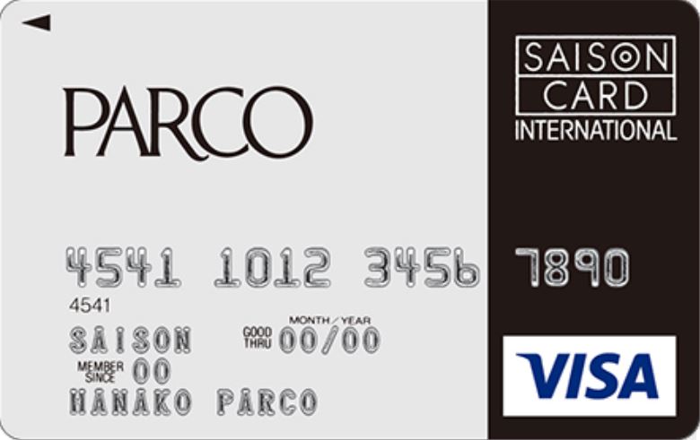 PARCOカード(VISA)の券面