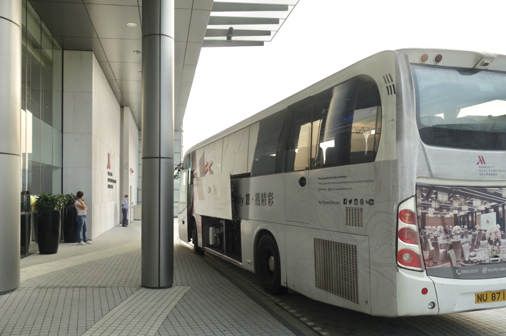 香港スカイシティ・マリオット・ホテルの無料シャトルバス