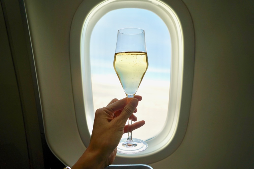 ブリティッシュ・エアウェイズ・ファーストクラス搭乗記・シャンパンはグランシエクル
