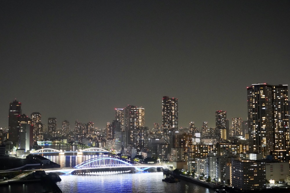 メズム東京ラウンジから見る夜景