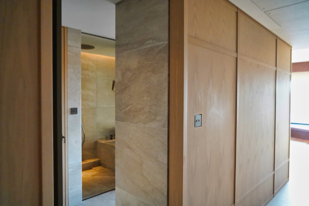 HOTEL THE MITSUI KYOTO宿泊記〜バスルーム側のドアを開けたところ