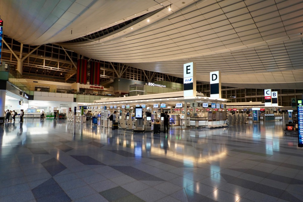 羽田空港第3ターミナル（旧国際線ターミナル）・ビジネスクラス搭乗記・出発ロビー