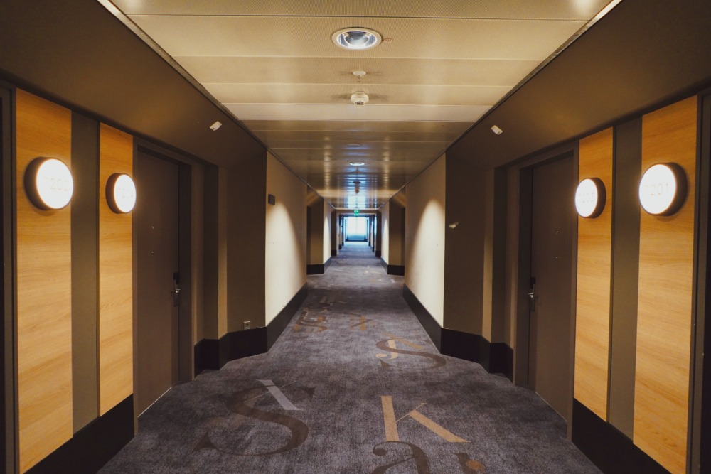 フランクフルトマリオットエアポートホテル宿泊記・クラブスイートへの廊下