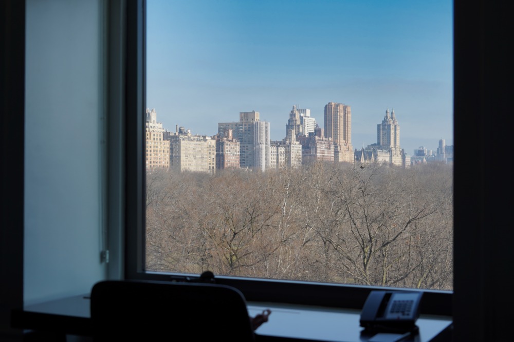 JWマリオットエセックスハウスニューヨーク宿泊記・セントラルビュー・机からの眺め