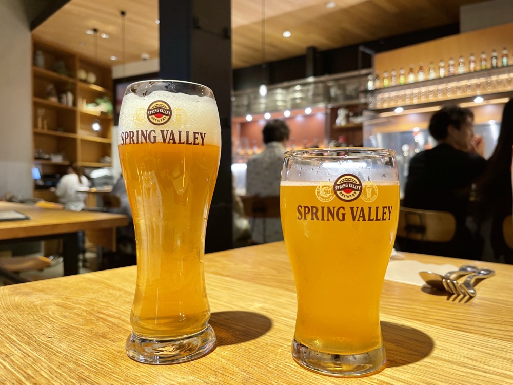 ウェスティンホテル東京宿泊記・代官山のスプリングバレーのビール
