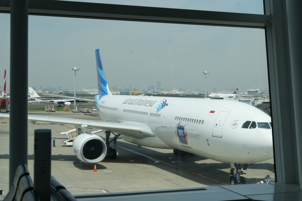 ガルーダインドネシア航空ビジネスクラス搭乗記・機体