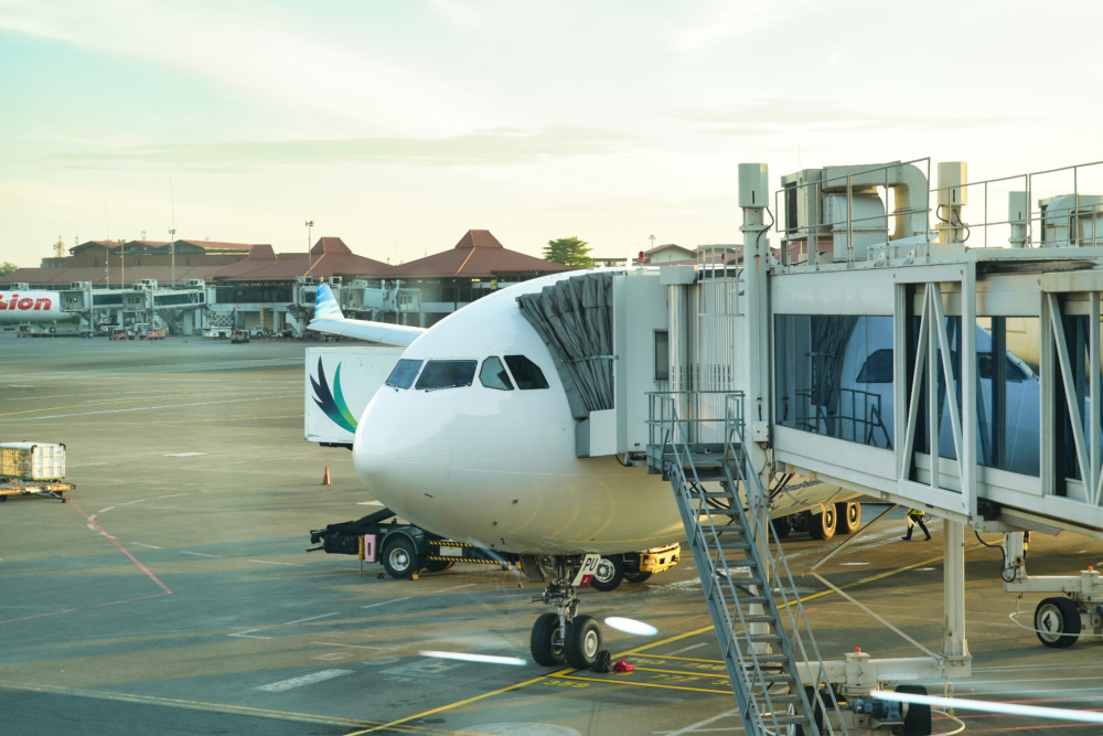 ガルーダインドネシア航空ビジネスクラス搭乗記・ジャカルタスカルノハッタ国際空港・乗ってきた飛行機