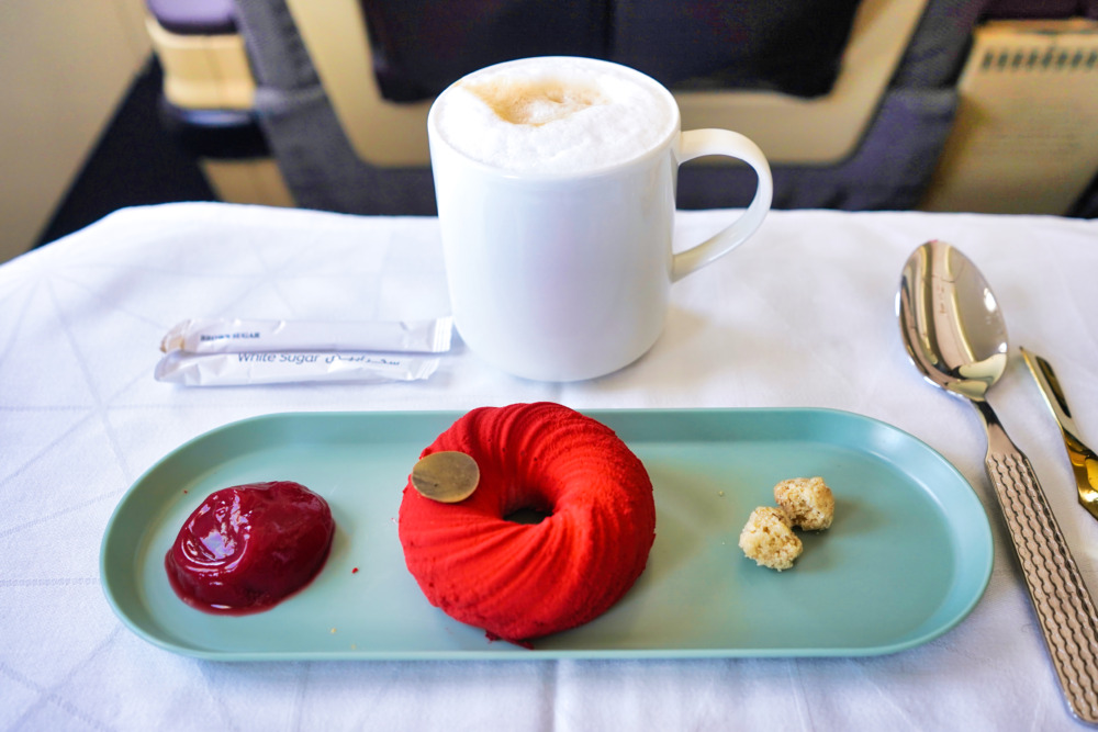 エティハド航空ビジネスクラス搭乗記・機内食・デザート