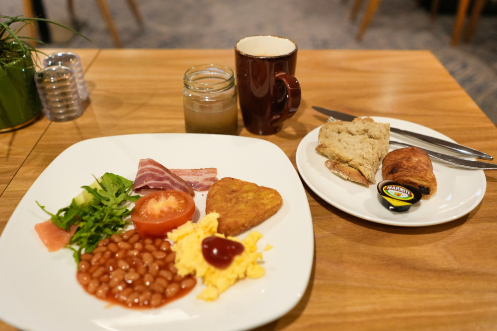 ロンドン・マリオット・ホテル・グロブナースクエア・クラブラウンジ・実際の朝食