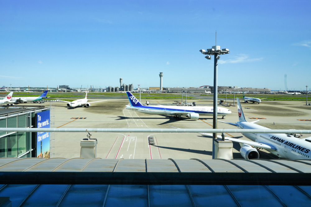 羽田空港第3ターミナルJALファーストクラスラウンジ・駐機場