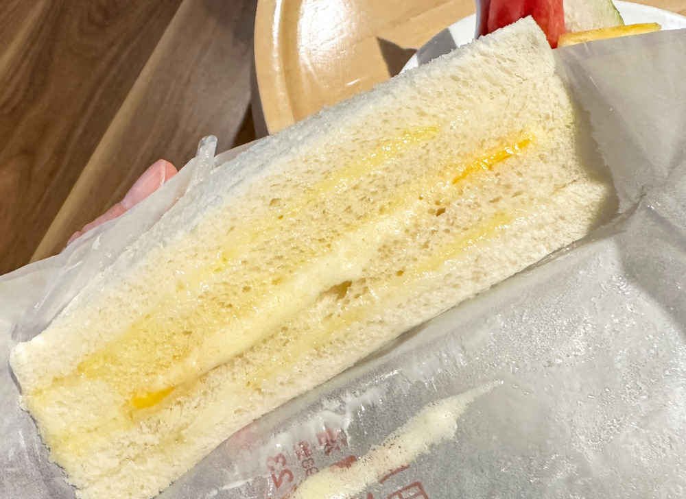 九份見晴民宿・朝食のサンドイッチ