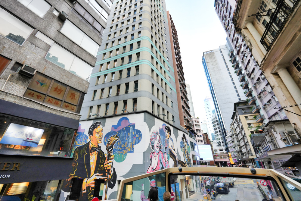 kkday香港ビッグバスツアー・レトロな壁画