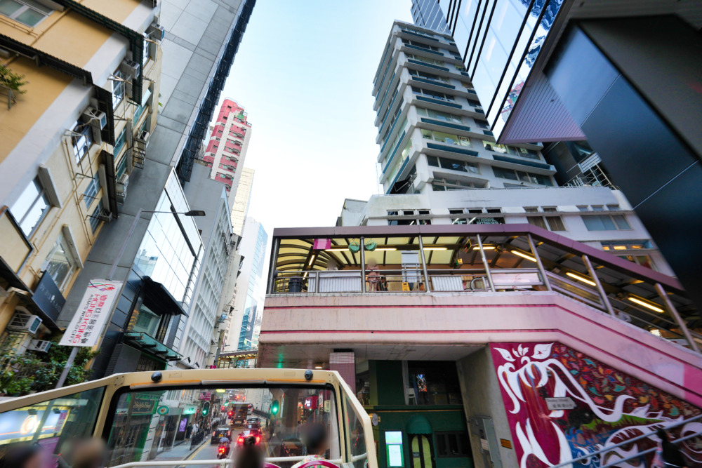 kkday香港ビッグバスツアー・世界一長いエスカレーター