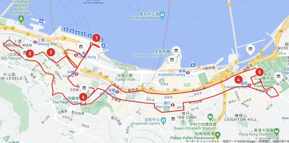 香港ビッグバスツアー・レッドルート