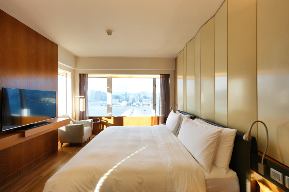 ルネッサンス香港ハーバービュー・ホテル・ベッドルーム