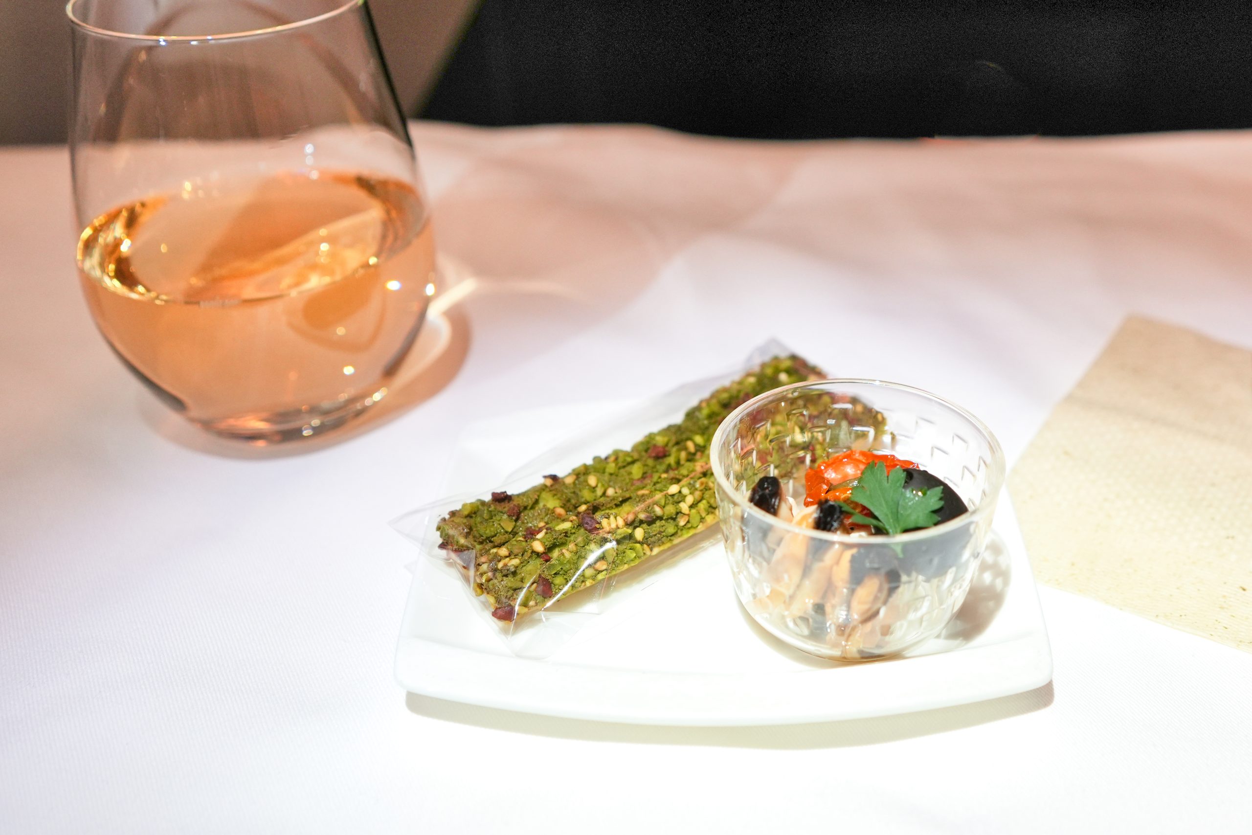Amuse-bouche served on ANA Business Class