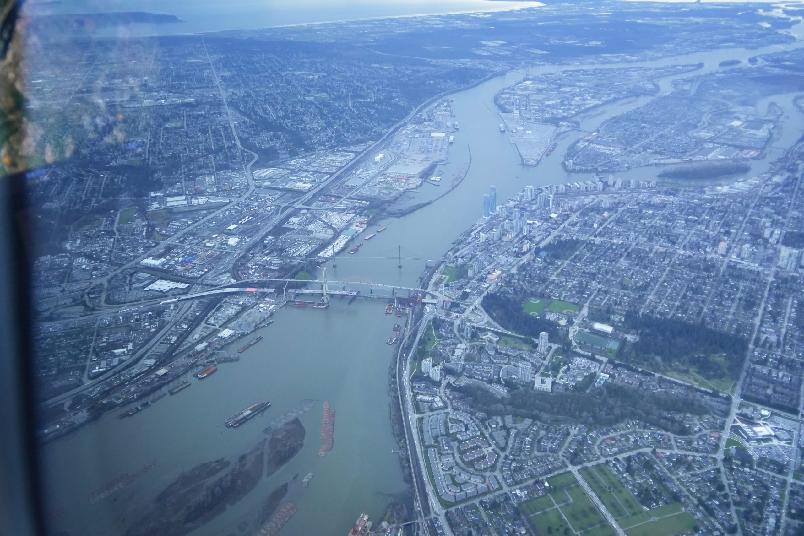 Approaching Vancouver: view before landing